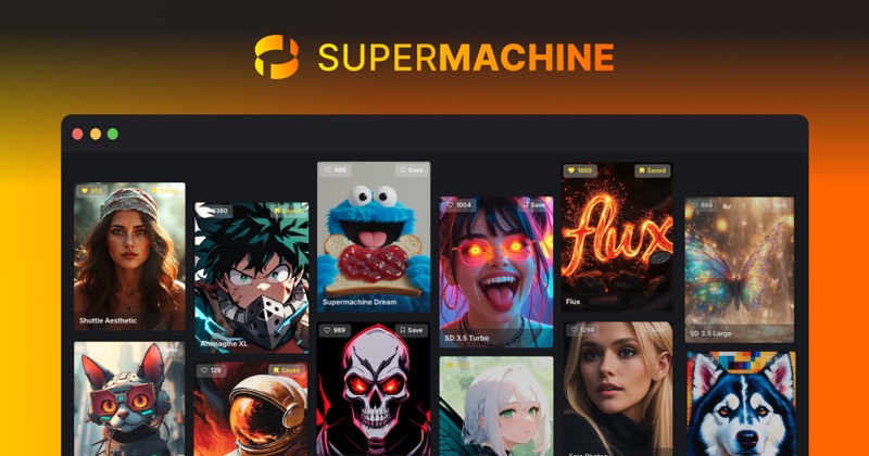 צילום מסך של SUPERMACHINE