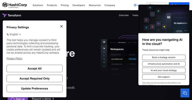 צילום מסך של Terraform Cloud