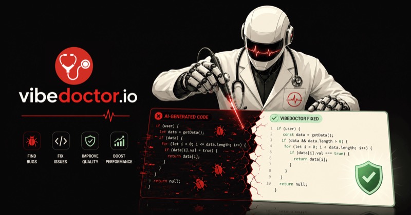 צילום מסך של VibeDoctor