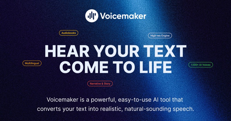 צילום מסך של Voicemaker