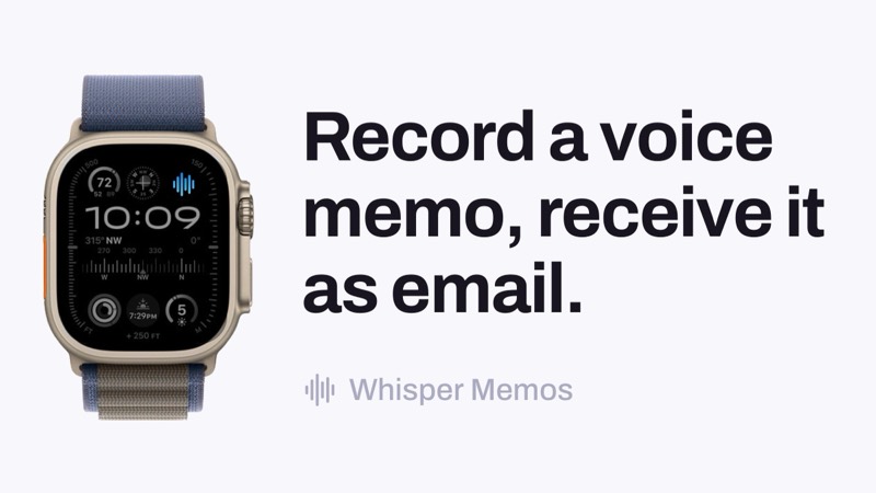 צילום מסך של Whisper Memos