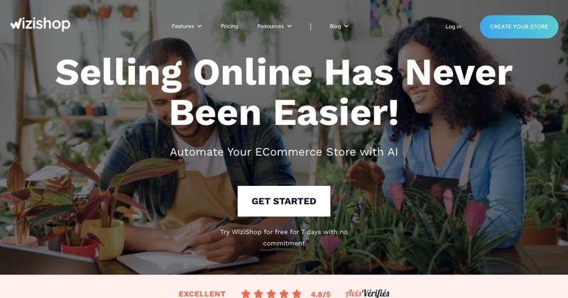 צילום מסך של Wizishop