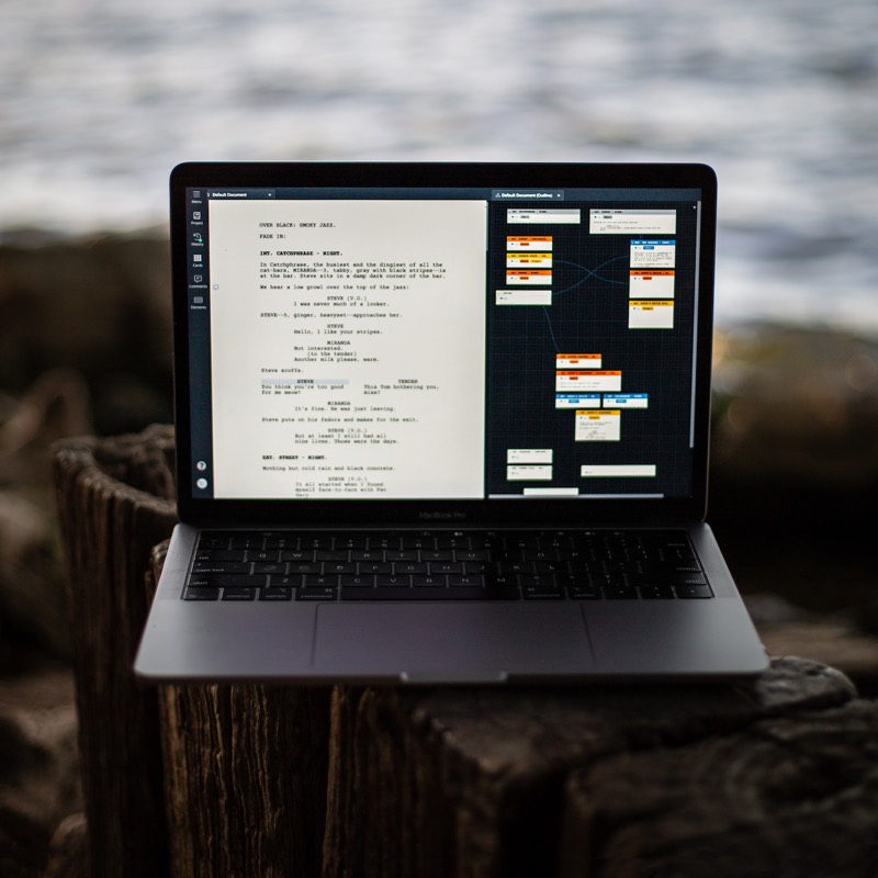 צילום מסך של WriterDuet